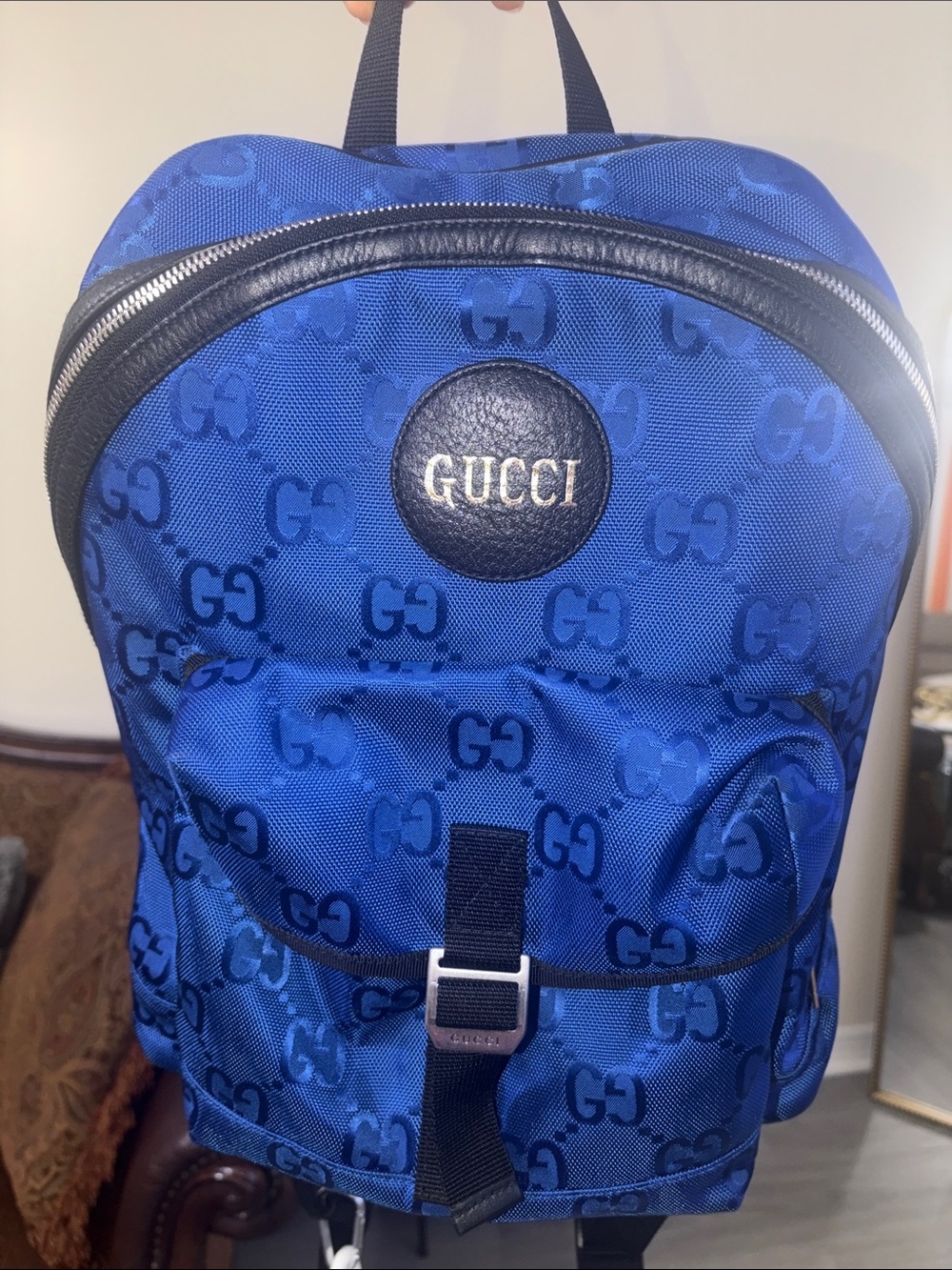 Gucci Off the Grid Monogram Backpack Royal Blue